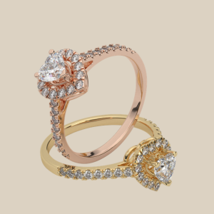 Shafaf Oval Shaped Stone Ring - Gold For Women & Girls Stainless Steel Gold Plated Ring